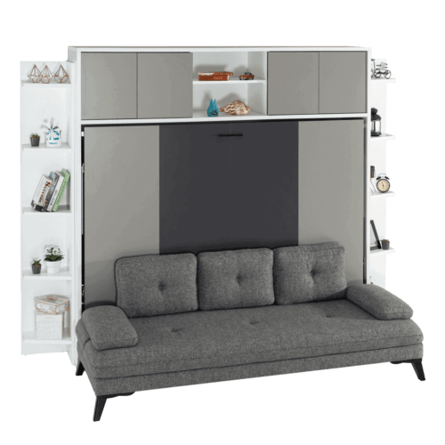 Lit escamotable luxul | Lit escamotable horizontal 2 places lit ferme